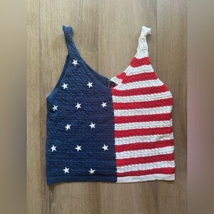 Moon & Madison | American Flag Tank Top